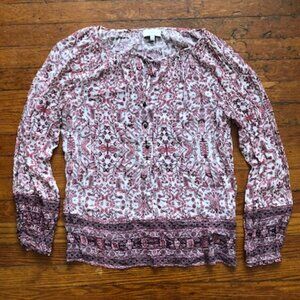 Lucky Brand Floral Top Size Small